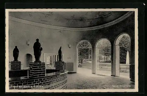 AK Bad Neustadt a. d. Saale, in der neuen Trinkhalle