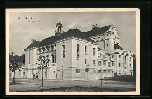 AK Minden i. W., Partie am Stadttheater