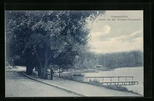 AK Gremsmühlen, Partie an der Dieksee-Promenade
