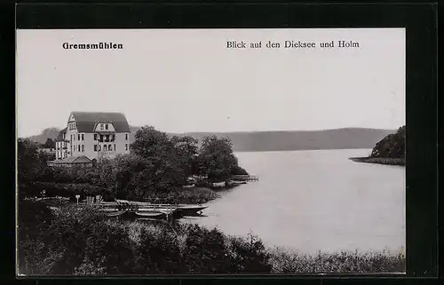 AK Gremsmühlen, Blick auf den Dieksee und Holm