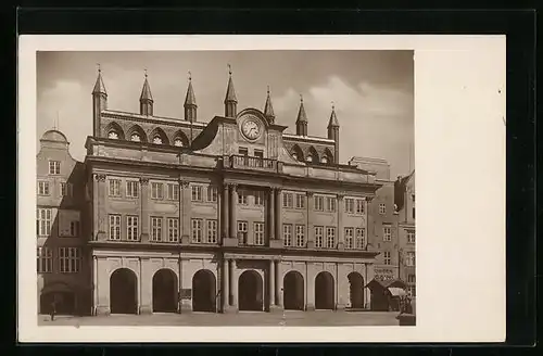 AK Rostock, am Rathaus