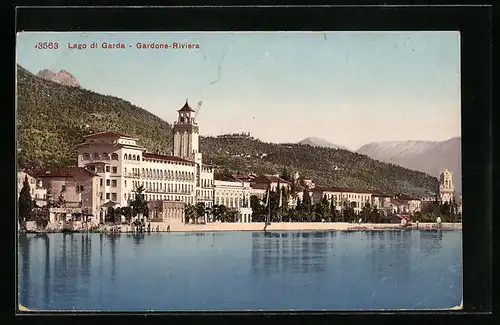 AK Gardone-Riviera, Partie am Lago di Garda