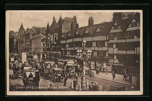 AK London, Old Elizabethan Houses, Holborn