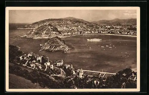 AK San Sebastian, Vista desde el monte Igueldo