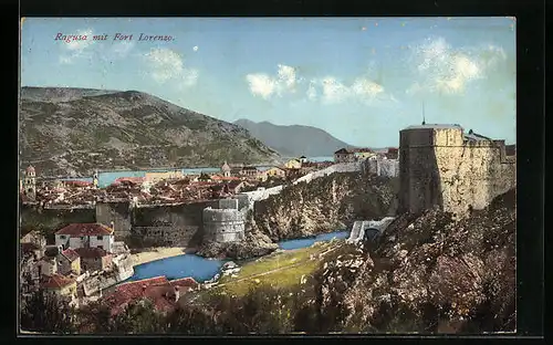 AK Ragusa, Gesamtansicht mit Fort Lorenzo