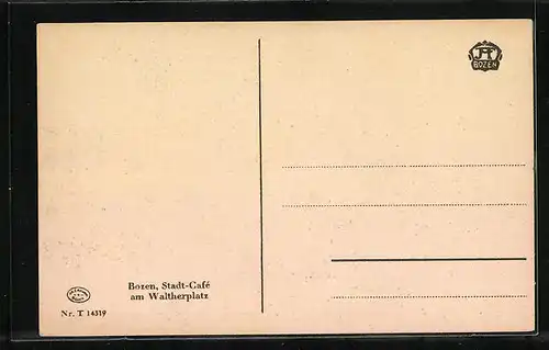 AK Bozen, Stadtcafé am Waltherplatz