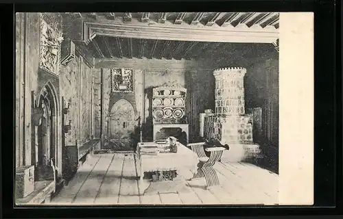 AK Meran, Kaiserzimmer in der Landesfürstlichen Burg