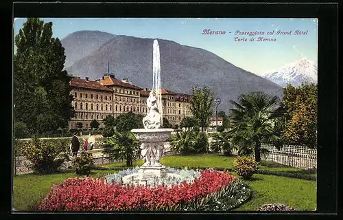 AK Merano, Passeggiata col Grand Hotel Corte di Merano