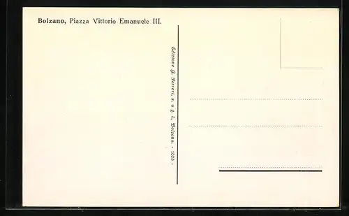 AK Bolzano, Piazza Vittorio Emanuele II