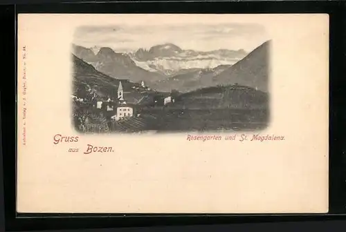 AK Bozen, Rosengarten und St. Magdalena