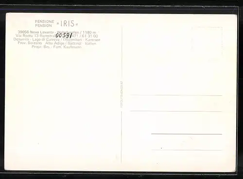 AK Welschnofen, Pension Iris