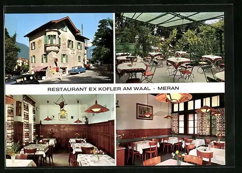 AK Meran, Restaurant Ex Kofler am Waal, Winkelweg 36, Innenansichten