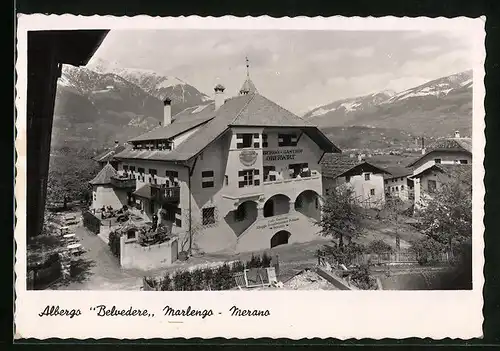 AK Marling /Meran, Gasthof Belvedere Oberwirt