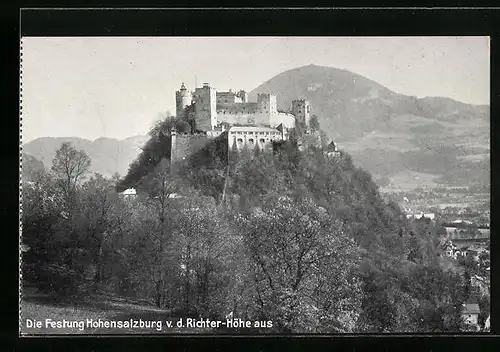 AK Festung Hohensalzburg, Blick von der Richter-Höhe aus gesehen