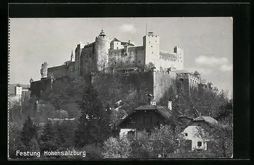 AK Festung Hohensalzburg, Totalansicht