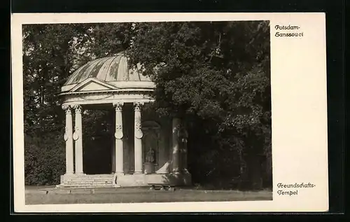 AK Potsdam, Schloss Sanssouci, Freundschaftstempel