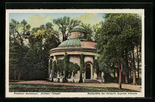 AK Potsdam, Schloss Sanssouci, Antiken-Tempel