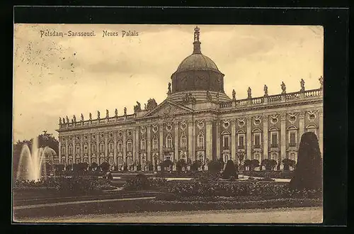 AK Potsdam, Schloss Sanssouci, Neues Palais