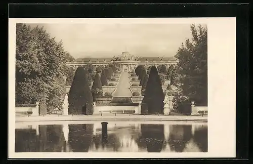 AK Potsdam, Schloss Sanssouci, Schlossterrassen