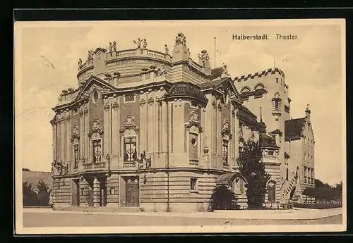AK Halberstadt, am Theater