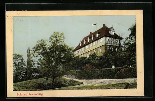 AK Arensburg, Blick zum Schloss