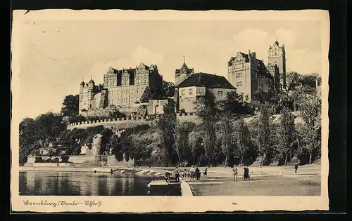 AK Bernburg / Saale, Blick zum Schloss