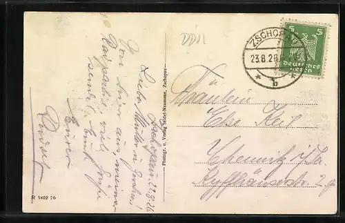 AK Zschopau, Partie am Bodemer Wehr