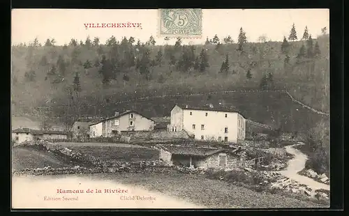 AK Villefranche, Hameau de la Rivière