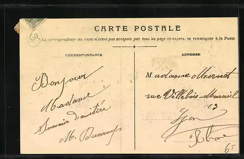 AK Lyon, Voyage Présidentiel 1907, en route pour la Préfecture