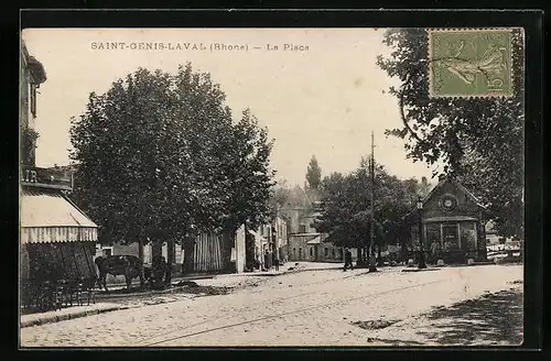 AK Saint-Genis-Laval, la Place