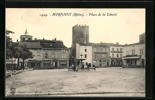 AK Mornant, Place de la Liberté