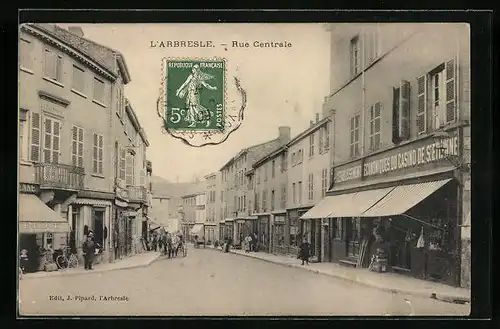 AK L'Arbresle, Rue Centrale