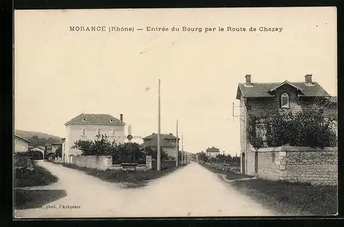 AK Morancé, Entrée du Bourg par la Route de Chazay