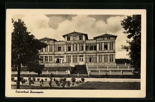 AK Zinnowitz, das Hotel Seeblick im Ostseebad