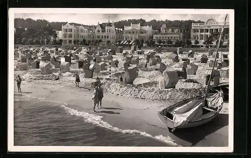 AK Binz auf Rügen, Blick von der Landungsbrücke