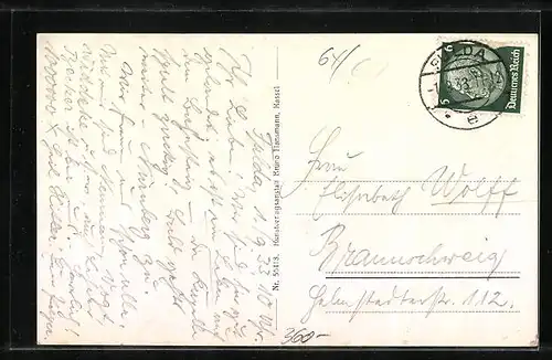 AK Fulda, Blick auf den Frauenberg