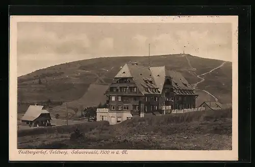 AK Feldberg im Schwarzwald, am Hotel Feldbergerhof