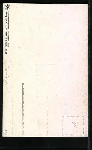 Künstler-AK Wilhelm Hasemann: Schwarzwälderin in Tracht