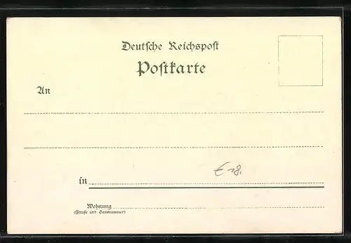 Lithographie Ehrenbreitstein, Totalansicht