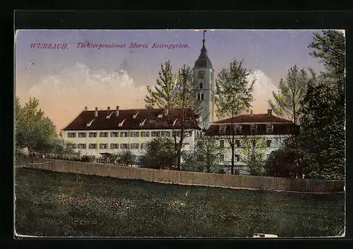 AK Wurzach, Töchterpensionat Maria Rosengarten