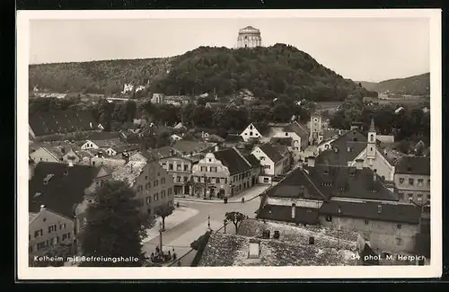 AK Kelheim, Totale mit Befreiungshalle