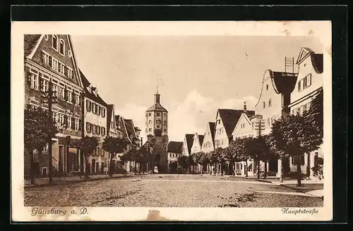 AK Günzburg a. D., Hauptstrasse
