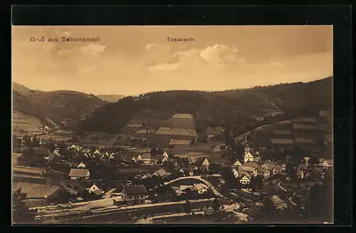 AK Schenkenzell, Blick über den gesamten Ort