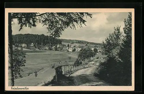 AK Friedenweiler im Hochschwarzwald, auf dem Weg hin zur Siedlung