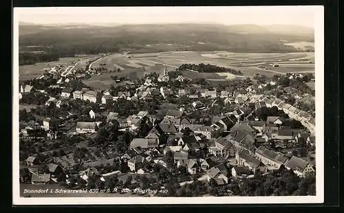 AK Bonndorf i. Schwarzwald, Fliegeraufnahme der gesamten Stadt