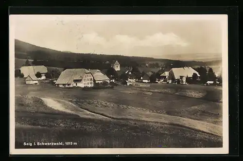 AK Saig im Schwarzwald, Blick zur Kirche im Ort