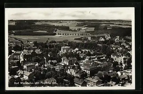 AK Bad Wörishofen, Generalansicht vom Flugzeug aus