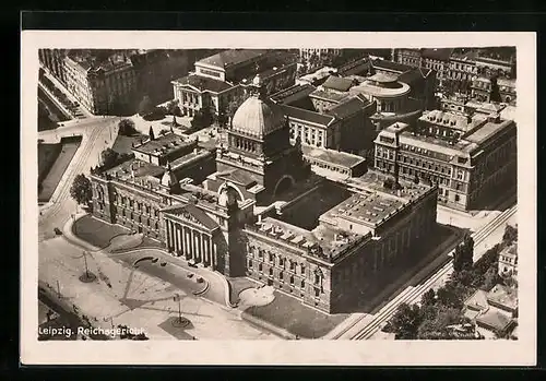 AK Leipzig, Reichsgericht aus der Vogelschau