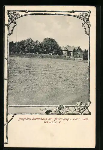 AK Suhl / Thür. Wald, Berghotel Stutenhaus am Adlersberg