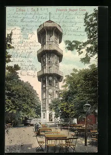 AK Löbau i. Sa., Friedrich August-Turm